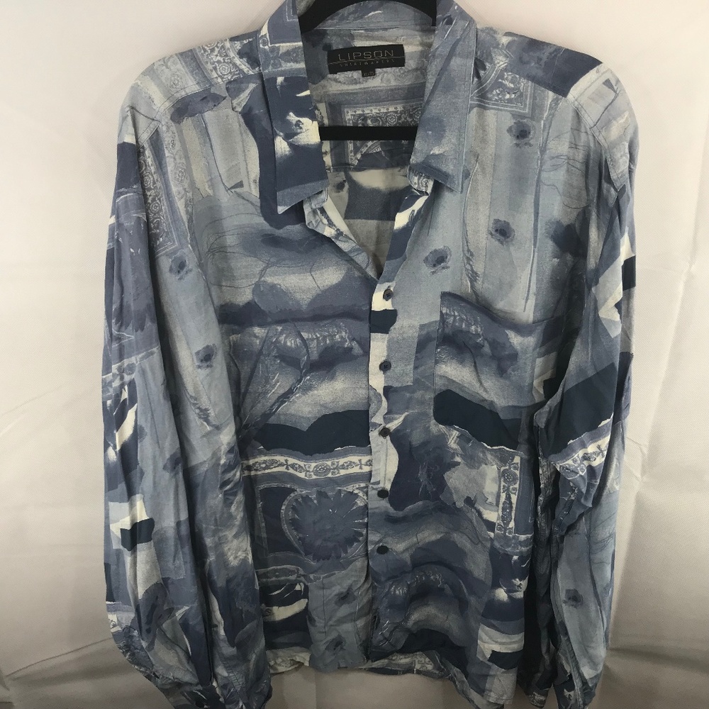 Lipson Shirtmakers XL Viscose Native American Prnt